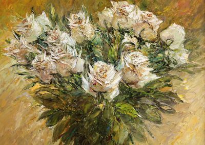 36 «Белые розы» («White roses ») 40x50 sm